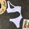 Baño y ropaHollow out - un traje de baño con push-up - blanco - negro - monokini