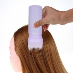 Tinte para el cabellobotella vacía con cepillo para tinte de pelo - contenedor 120 ml