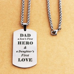 CollaresDAD'S HERO - collar de acero inoxidable - Día del Padre