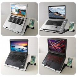 Soporteventilador de refrigeración de 12-17 pulgadas para MacBook & portátil - soporte - soporte ajustable