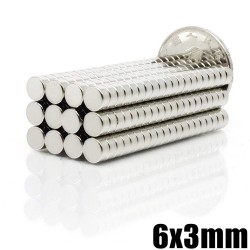 N35Imán de neodimio N35 - disco fuerte - 6 mm * 3 mm