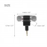 MicrófonosMicrófono de grabación estéreo portátil - enchufe plateado de oro - 3.5mm mini jack para Smartphone