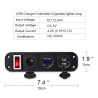 Electrónica & HerramientasPanel de conmutación - 5V - 4.2A - dual USB - 12V - LED - Voltímetro para coches - barcos - camiones