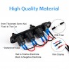 Toggle switch panel - 5V - 4.2A - dual USB - 12V - LED - Voltmeter for cars - boats - trucksElectronics & Tools