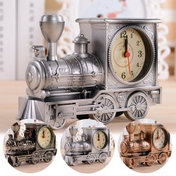 Vintage train with clockClocks