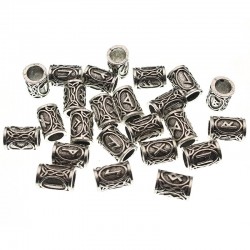 Pinzas de cabelloViking Runes Metal Spacer Beads - 24pcs/Set