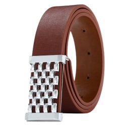 Metal Square Belt - LeatherBelts