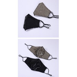 Mascarillas bucalesMáscara de algodón de moda con lentejuelas - antipollución - transpirable - protección