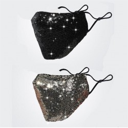 Mascarillas bucalesMáscara de algodón de moda con lentejuelas - antipollución - transpirable - protección
