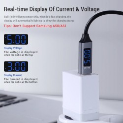 CablesCable de carga rápido - USB-C - Visualización de tensión / corriente - datos / sincronización