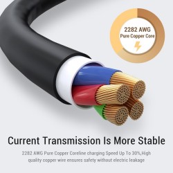 CablesCable de carga rápido - USB-C - Visualización de tensión / corriente - datos / sincronización