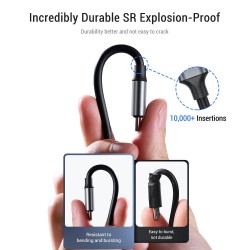 CablesCable de carga rápido - USB-C - Visualización de tensión / corriente - datos / sincronización