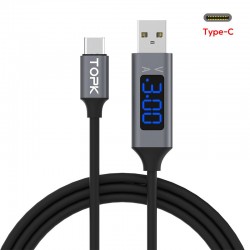 CablesCable de carga rápido - USB-C - Visualización de tensión / corriente - datos / sincronización