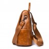 MochilasBolsa de cuero casual - diseño de piel de cocodrilo - marrón / negro - mochila