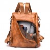 MochilasBolsa de cuero casual - diseño de piel de cocodrilo - marrón / negro - mochila