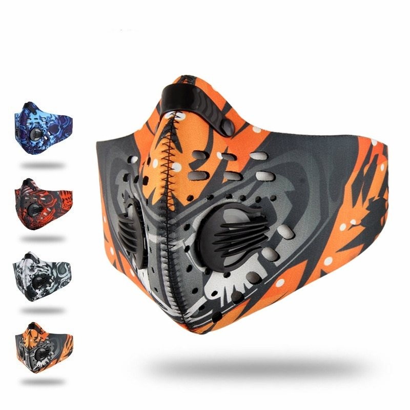 PM2.5 activated carbon filter mouth mask - double air valve - anti dust & pollutionMouth masks PM2.5 activated carbon filter mouth mask - double air valve - anti dust & pollutionMouth masks