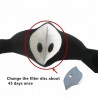 PM2.5 activated carbon filter mouth mask - double air valve - anti dust & pollutionMouth masks