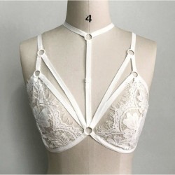 Floral Lace Bralette - Black/WhiteLingerie