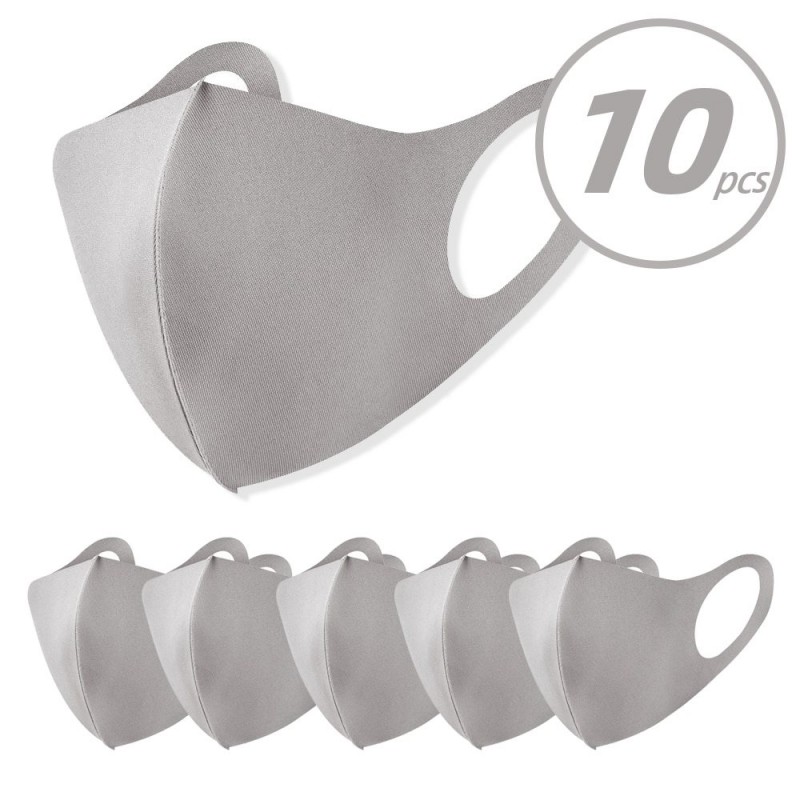Mascarillas bucales10 piezas - cara / boca máscara - antipollución - resistente al polvo - lavable