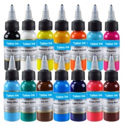 Tatuaje30ml Tintas de tatuaje de planta natural - 14 colores