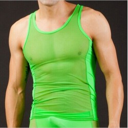 CamisetasTanque de nylon - hombres - 5 colores