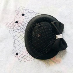 Women top hat - hair claws - veilHats & Caps