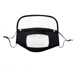 Kids face- mouth mask with detachable eye shield - visible mouth - reusable - washableMouth masks