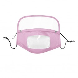 Kids face- mouth mask with detachable eye shield - visible mouth - reusable - washableMouth masks