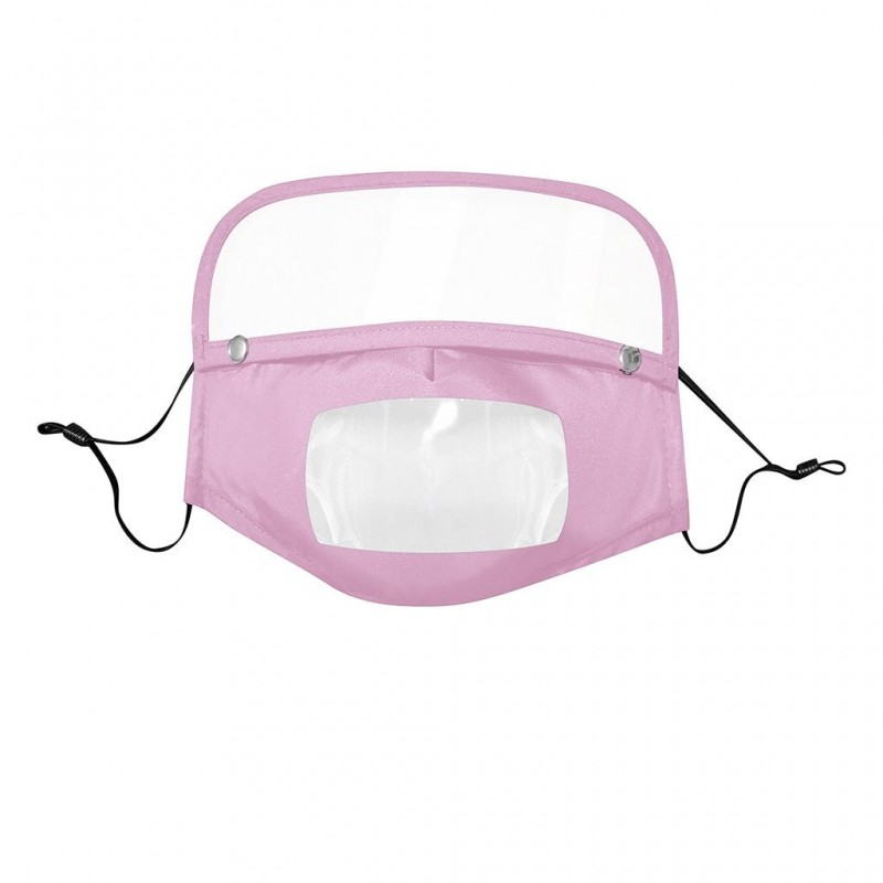Kids face- mouth mask with detachable eye shield - visible mouth - reusable - washableMouth masks