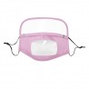 Kids face- mouth mask with detachable eye shield - visible mouth - reusable - washableMouth masks