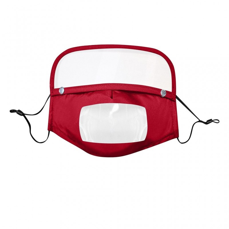 Kids face- mouth mask with detachable eye shield - visible mouth - reusable - washableMouth masks