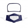 Mascarillas bucalesMáscara facial para niños con escudo de ojos desmontable - boca visible - reutilizable - lavable