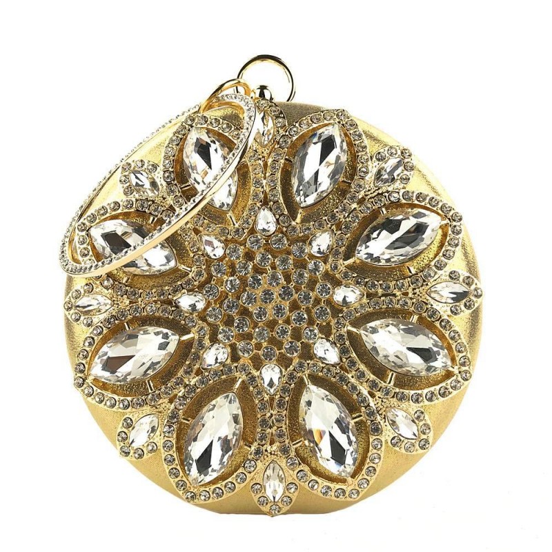 Luxury diamond - small purse - crystal flowerBags