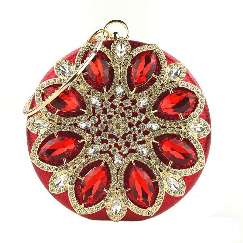 Bolsasdiamante de lujo - pequeño bolso - flor de cristal