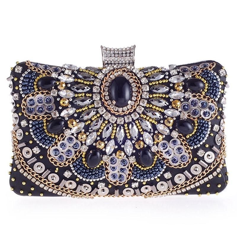 BolsasMonedero de cristal de diamante - con cadena - damas - bolsas de noche