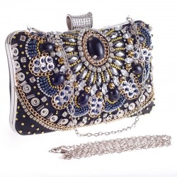 BolsasMonedero de cristal de diamante - con cadena - damas - bolsas de noche
