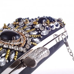 BolsasMonedero de cristal de diamante - con cadena - damas - bolsas de noche