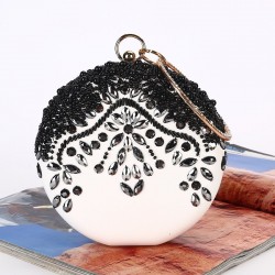Luxury evening bag - vintage - diamond - gold chainBags