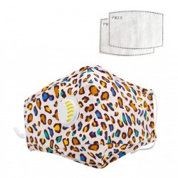 Face- / mouth mask with air valve - with activated carbon PM2.5 filters - washableMouth masks