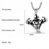 CollaresHombres musculares fuertes - collar - acero inoxidable - colgante