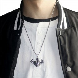 CollaresHombres musculares fuertes - collar - acero inoxidable - colgante