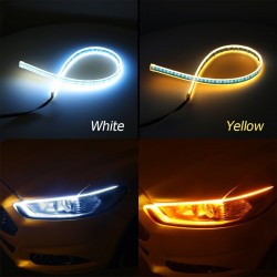Luces & IluminaciónLámpara de tira de color doble - 2pcs - blanco & amarillo - coche