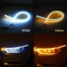 Luces & IluminaciónLámpara de tira de color doble - 2pcs - blanco & amarillo - coche