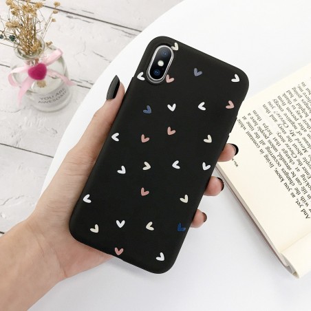 Silicone case for iPhone - back cover - love heartsProtection