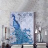 Decoraciónpavo real 5D - DIY pintura - bordado diamante - decoración casera