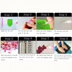 Decoraciónpavo real 5D - DIY pintura - bordado diamante - decoración casera