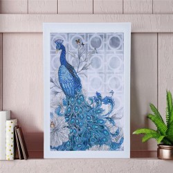 Decoraciónpavo real 5D - DIY pintura - bordado diamante - decoración casera