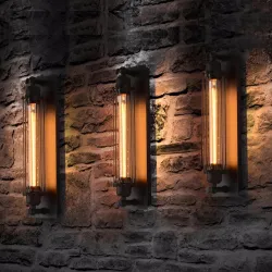 ApliquesLuz de pared vintage - lámpara de visón