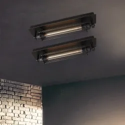 ApliquesLuz de pared vintage - lámpara de visón