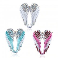 BrochesAlas de ángel de cristal - broche